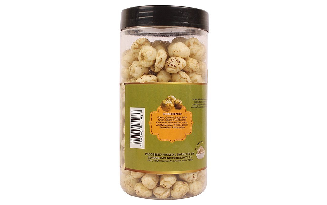 Wonderland Roasted Makhana, Wasabi Foxnuts (Roasted in Olive Oil)   Plastic Jar  100 grams